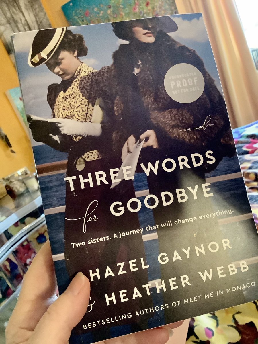 JillMansell's tweet photo. My weekend starts here - look whatโs just arrived! I adored #MeetMeInMonaco by @HazelGaynor & @MsHeatherWebb, and have been bursting to read their new one, #ThreeWordsForGoodbye. Gorgeous cover too. Thanks so much, Hazel. (Publishes in July โ21 by โฆ@WmMorrowBooks.) โฉ
โฆ https://t.co/YXYDJydgsq