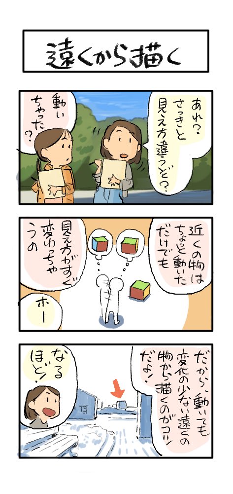 やってみてほしい!
風景スケッチが簡単になる描き進め方!
『遠くから描く』
#下田スケッチ 