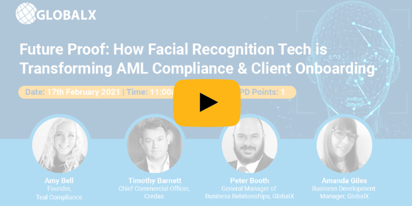 globalxuk's tweet photo. We were recently joined by industry experts to discuss the recent  changes to AML compliance and demonstrate Credas - the latest facial recognition technology available via GlobalX.

You can watch the recording for free here! https://t.co/IlI5AEn1dc https://t.co/3phdioyBEt