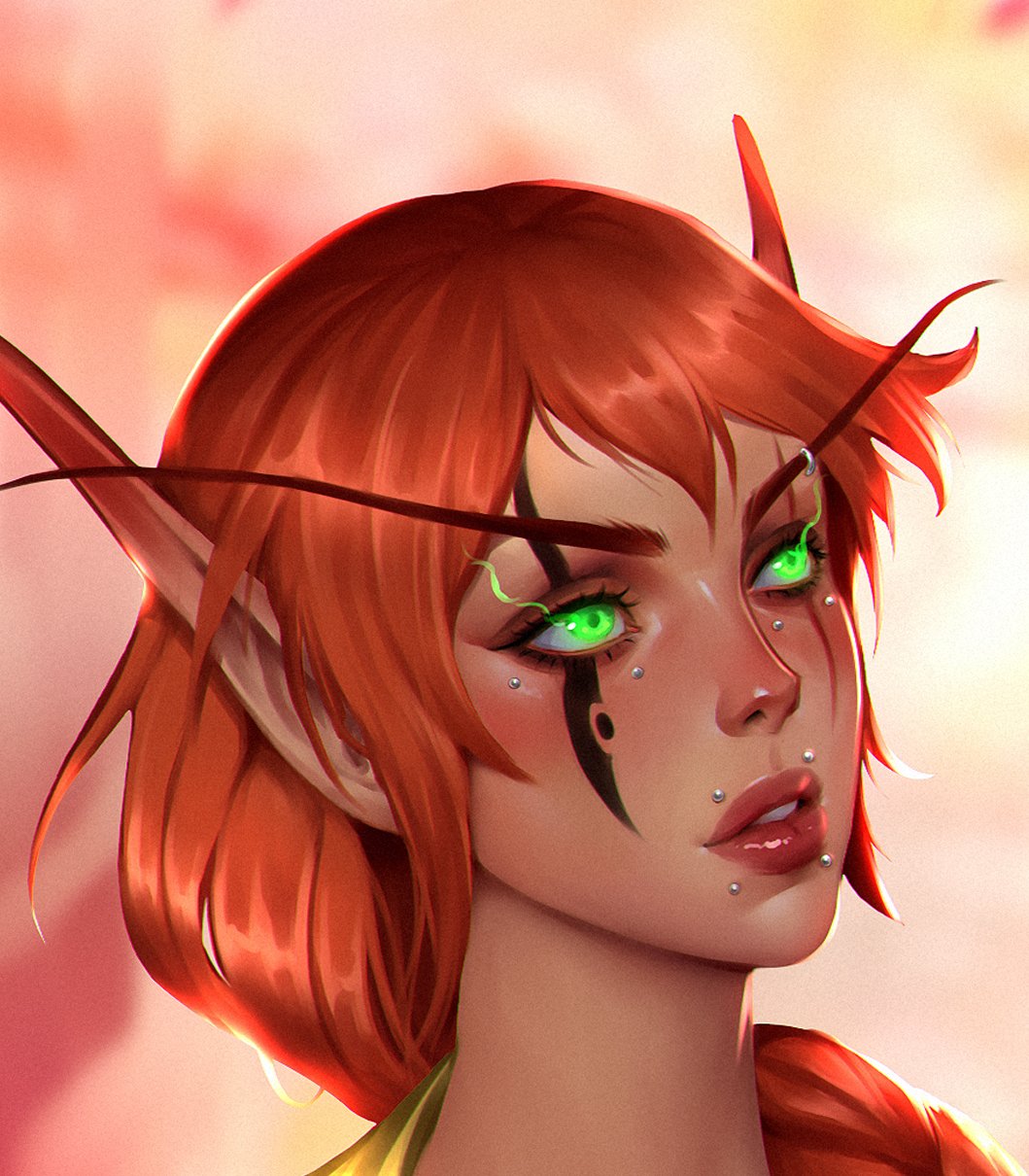 female blood elf red hair