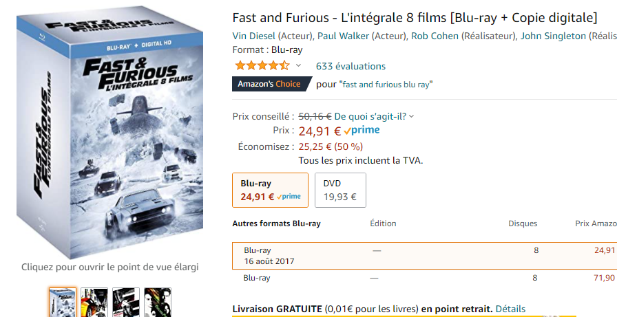 AuRupteur's tweet photo. 🍿 Tweet #BonPlan avec :
🏁 Le Mans 66 en 4K à 17,99 € : https://t.co/lWelz7m0Zn
🚀 Fast and Baboulinet, 8 Blu-Ray à 24,91 € : https://t.co/XYi4bEjWia

Toutes les offres #PopcornWeek : https://t.co/w0OTEY2zTP
[NB : liens affiliés sans surcoût] https://t.co/Yq0jjKiHnz