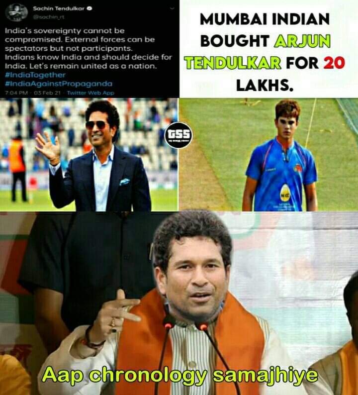 mandeeppunia1's tweet photo. प्रिय @sachin_rt जी, आपके ट्वीट की क्रोनोलॉजी को लेकर लोग मज़ाक बना रहे हैं, लेकिन खुशी हुई कि IPL की बोली में MSP (Minimum selling price) होने की वजह से आपका बेटा 20 लाख रु का बिका. किसान भी MSP (minimum support price) की गारंटी मांग रहे हैं ताकि उनकी फसल भी सही दाम पर बिक सके. https://t.co/iV3vLQclUg