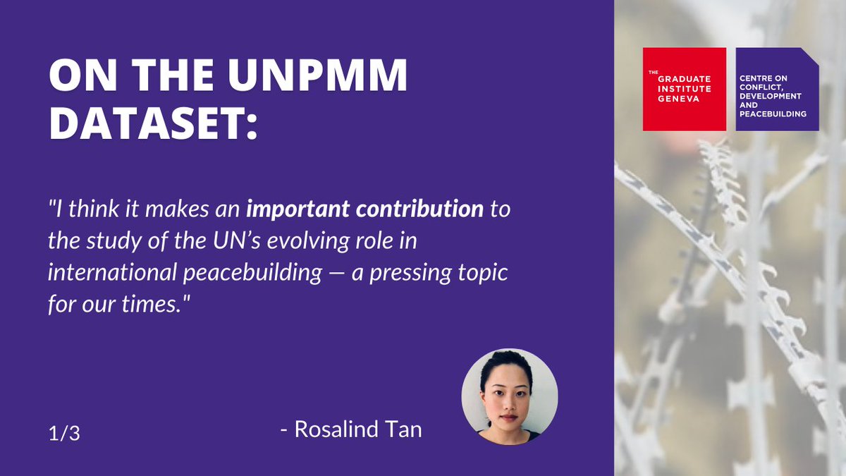 GVAGrad_CCDP's tweet photo. 📢 Interested in the upcoming release of @SaraHellmuller's #dataset on @UN Peace Mission Mandates (#UNPMM)? Read about researcher @RosalindXYTan's experience working on the dataset.  

#peacebuilding #UNpeacemissions #research #workexperience #mandates https://t.co/aZTTdz1MC1