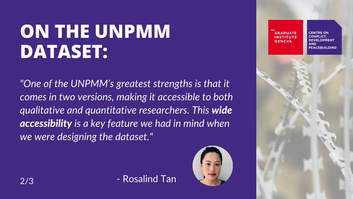 GVAGrad_CCDP's tweet photo. 📢 Interested in the upcoming release of @SaraHellmuller's #dataset on @UN Peace Mission Mandates (#UNPMM)? Read about researcher @RosalindXYTan's experience working on the dataset.  

#peacebuilding #UNpeacemissions #research #workexperience #mandates https://t.co/aZTTdz1MC1