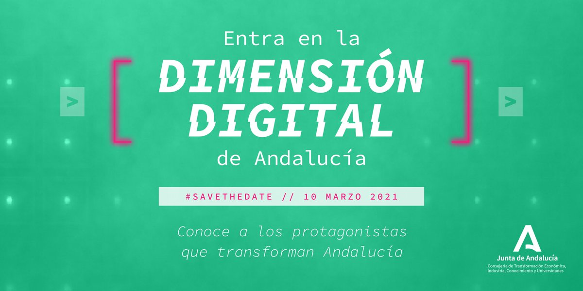 AndConectada's tweet photo. ¡Vamos a sorprenderte! 🥳

Te invitamos al evento que reunirá a los protagonistas que transforman #Andalucía liderando la #DimensiónDigital #EconomíaDigital 

#SaveTheDate🔔10 de marzo 

 ⚡️Conoce el futuro más presente⚡️

https://t.co/wQpJjUVavK https://t.co/equL8r9aBw
