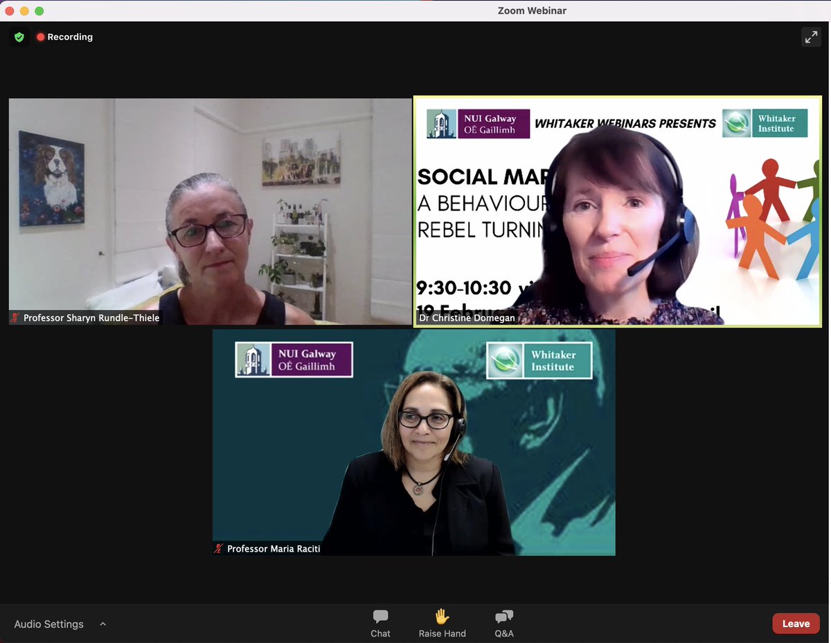 Massive thanks to <a href="/CDomegan/">Christine Domegan</a> for leading an incredible social marking strategy seminar this morning from @nuigalway re systems change, collective intelligence, consensus decision making, by leading scholars in the field: <a href="/rundlesr/">Sharyn Rundle-Thiele</a> and <a href="/DrMariaRaciti/">Maria</a> 
<a href="/Whitaker_Inst/">Whitaker Institute</a> @NUIGCairnes