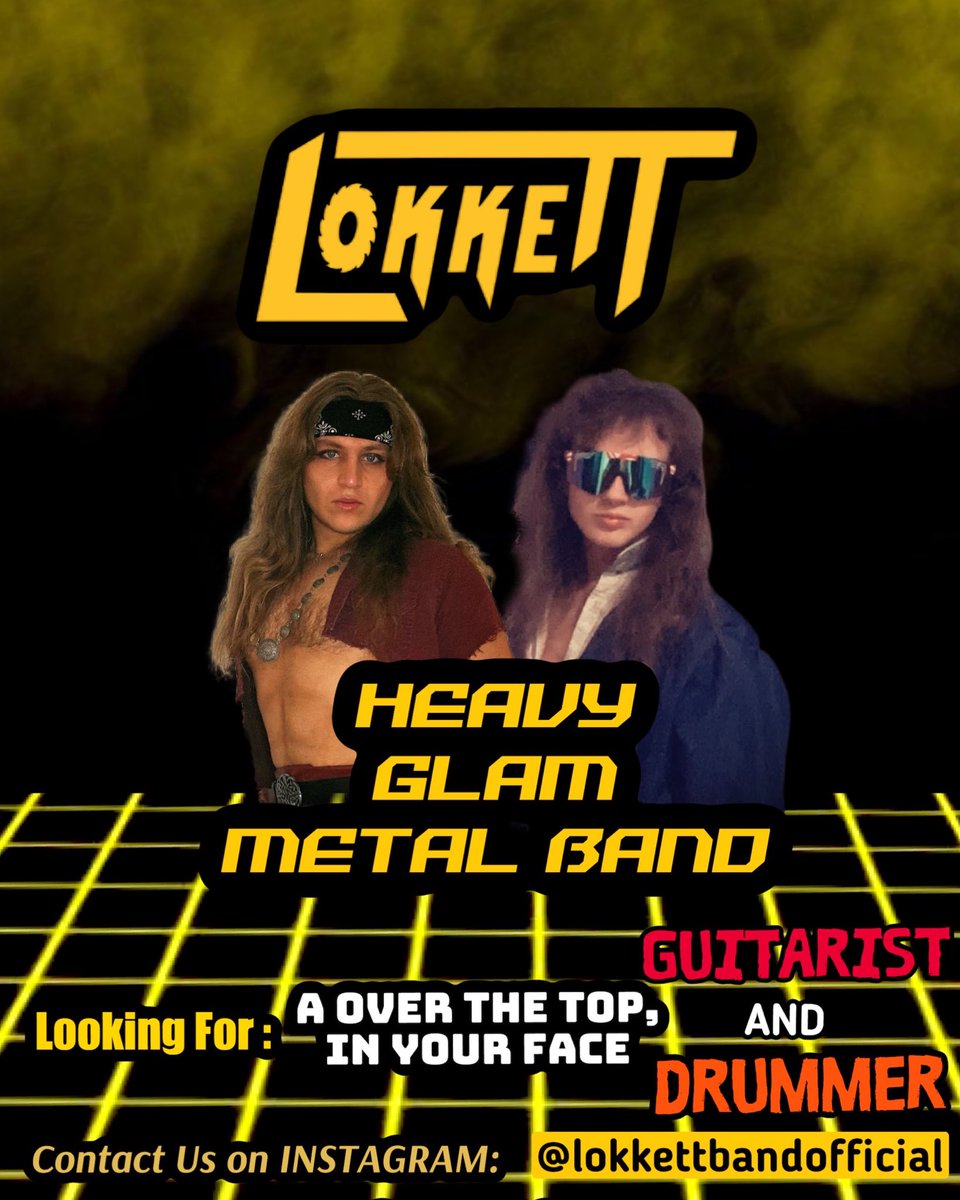 lokkettbandwa's tweet photo. Feel free to contact us VIA Twitter as well! We are on the lookout for the biggest and best guitarist, and or drummer on the scene today! 

#heavymetal #glammetal #rockband #music #band #speedmetal #rocknroll https://t.co/TcppLDU738