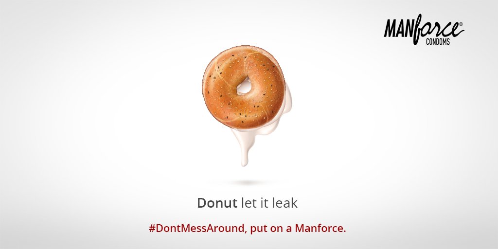 ManforceIndia's tweet photo. Cream only looks good inside a dessert ;) #DontMessAround https://t.co/dMEcNWV8I7
