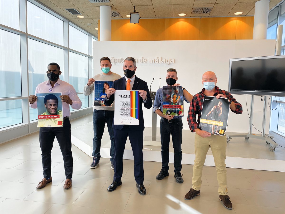 Togayther_ES's tweet photo. @DIVERSPORT5 y @diputacionMLG celebran Día Internacional contra la LGTBIfobia en el Deporte

#19razones destaca la trayectoria de deportistas que han luchado contra la discriminación en el deporte #OrientaciónSexual #IdentidadDeGénero #CaractereSsexuales

https://t.co/3jUUGzRmbq https://t.co/Gh5yhme4NV
