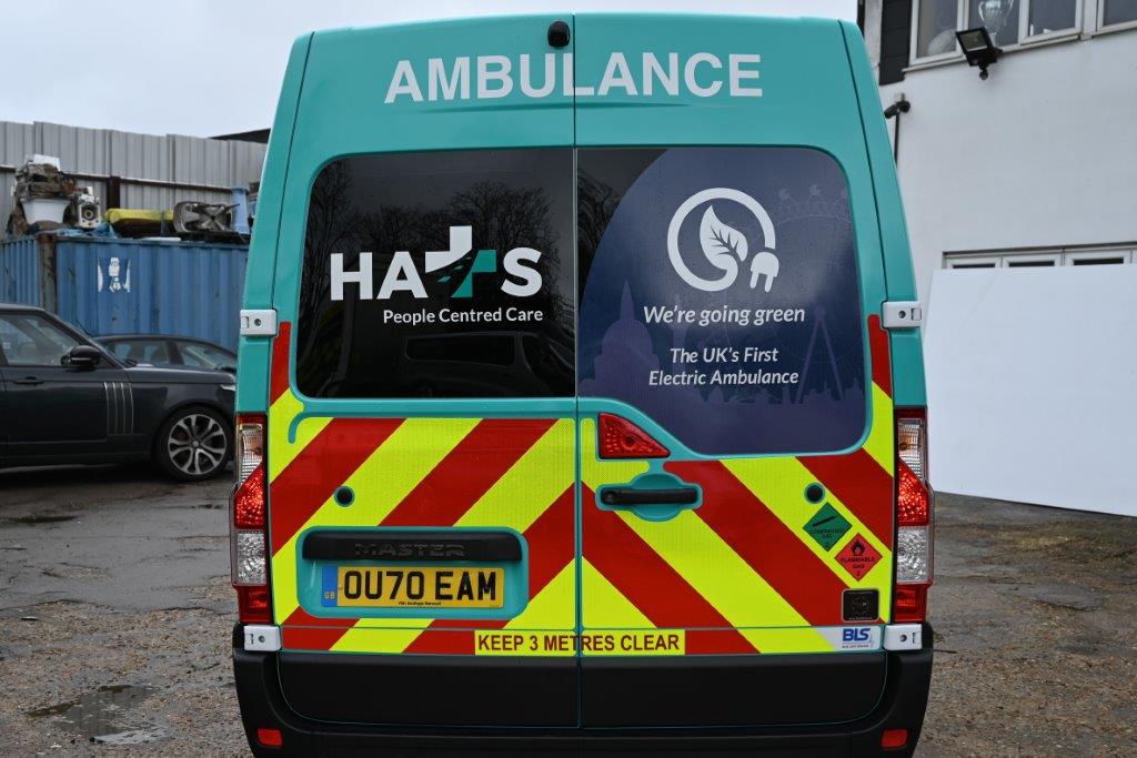 FleetIDLimited's tweet photo. A World's First for a Fully Electric Ambulance - Fleet ID play pivotal role in conversion of the Worlds first fully electric ambulance with HATS Group, Bluelight Services &amp; Renault UK.  https://t.co/eWcViUtAKw #electric #ambulance #conversion #hatsgroup #bluelight #renault https://t.co/IbILWe4Wu4