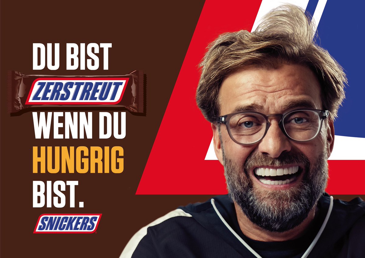 Ready fürs Wochenende? BBDO Germany × Snickers × Jürgen Klopp.