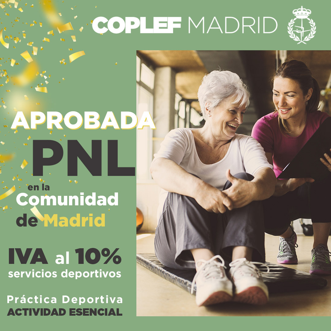 coplefmadrid's tweet photo. 🚨¡¡¡URGENTE!!! 🚨

La Asamblea de Madrid aprueba instar al Gobierno a considerar la práctica deportiva como una actividad esencial y a reducir el IVA de los servicios profesionales deportivos al 10%.👏💪✌️👏💪✌️

https://t.co/5nGXxwXfbu

#menosIVAmasSALUD https://t.co/hJR5hhJWBd