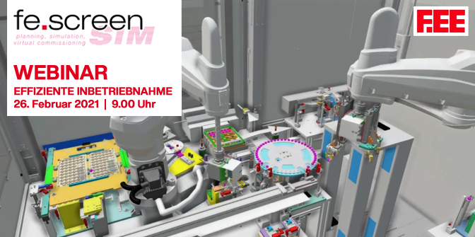 In einer Woche bietet sich die Möglichkeit am Webinar "Effiziente Inbetriebnahme mit fe.screen-sim" teilzunehmen. Ab 9 Uhr wird Referent <a href="/Werner_Pospiech/">Werner Pospiech</a>  alle Fragen rund ums Thema und die Software beantworten. Anmeldung unter fee.de/sim-webinare #anlagensimulation #vr