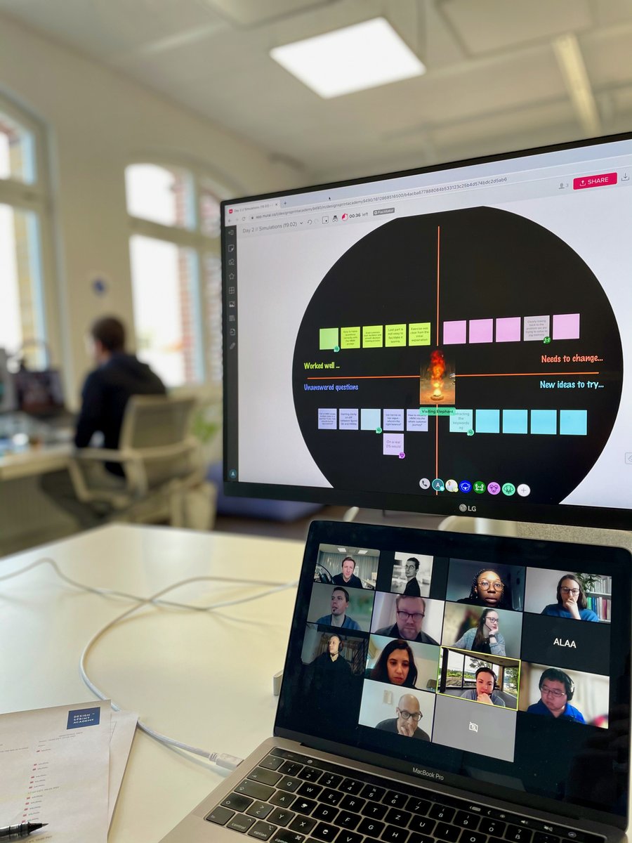 dsprint_academy's tweet photo. Launched in 2016, our #designsprint training is one of its kind and it is based on the practical experience gained from running dozens of #sprints all over the world.
#behindthescenes of Day 2 of our remote sprint #training!
#remotesprints #innovation #designthinking https://t.co/NO6jK9lksr