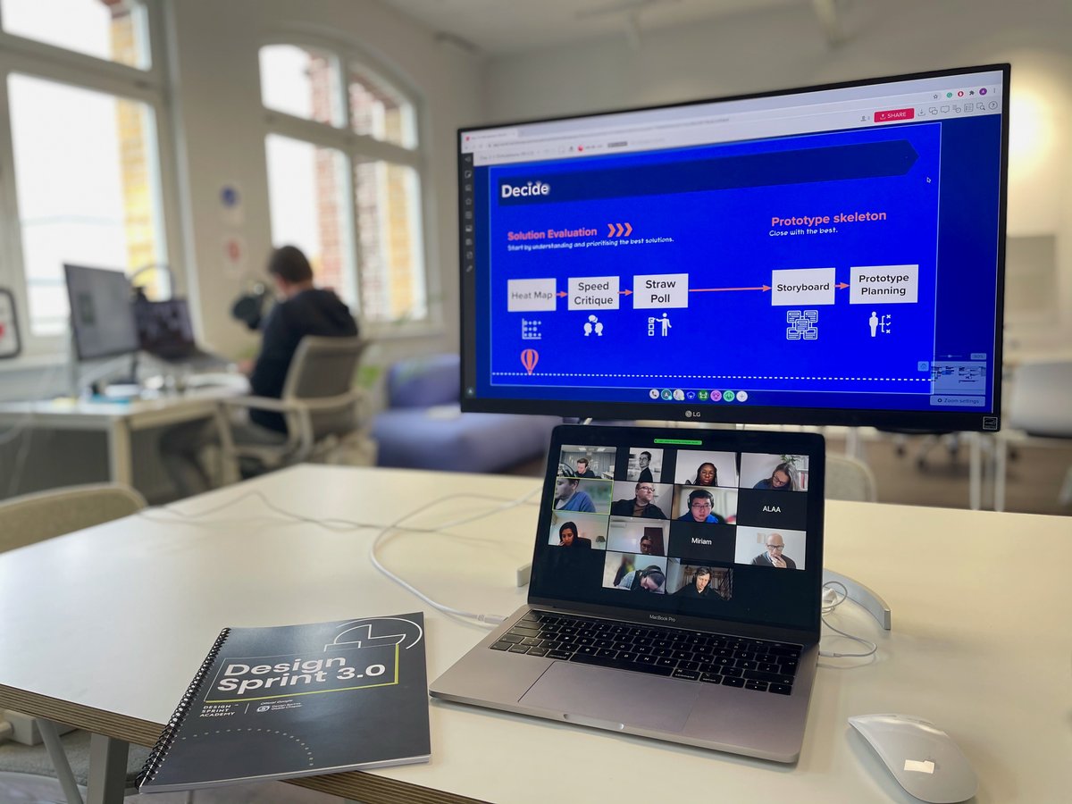 dsprint_academy's tweet photo. Launched in 2016, our #designsprint training is one of its kind and it is based on the practical experience gained from running dozens of #sprints all over the world.
#behindthescenes of Day 2 of our remote sprint #training!
#remotesprints #innovation #designthinking https://t.co/NO6jK9lksr