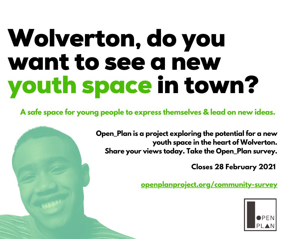 futurewolverton's tweet photo. We are working with @OffsetProjects to explore the idea of a youth space within the #LoveWolverton development @WeTweetTOWN - please help us share this survey so we get a wide range of views! #openplanproject @WandGTC @YouthMKC @welovewolverton @OldBathHouse @OldSchWolv https://t.co/xeoMFDOsyV