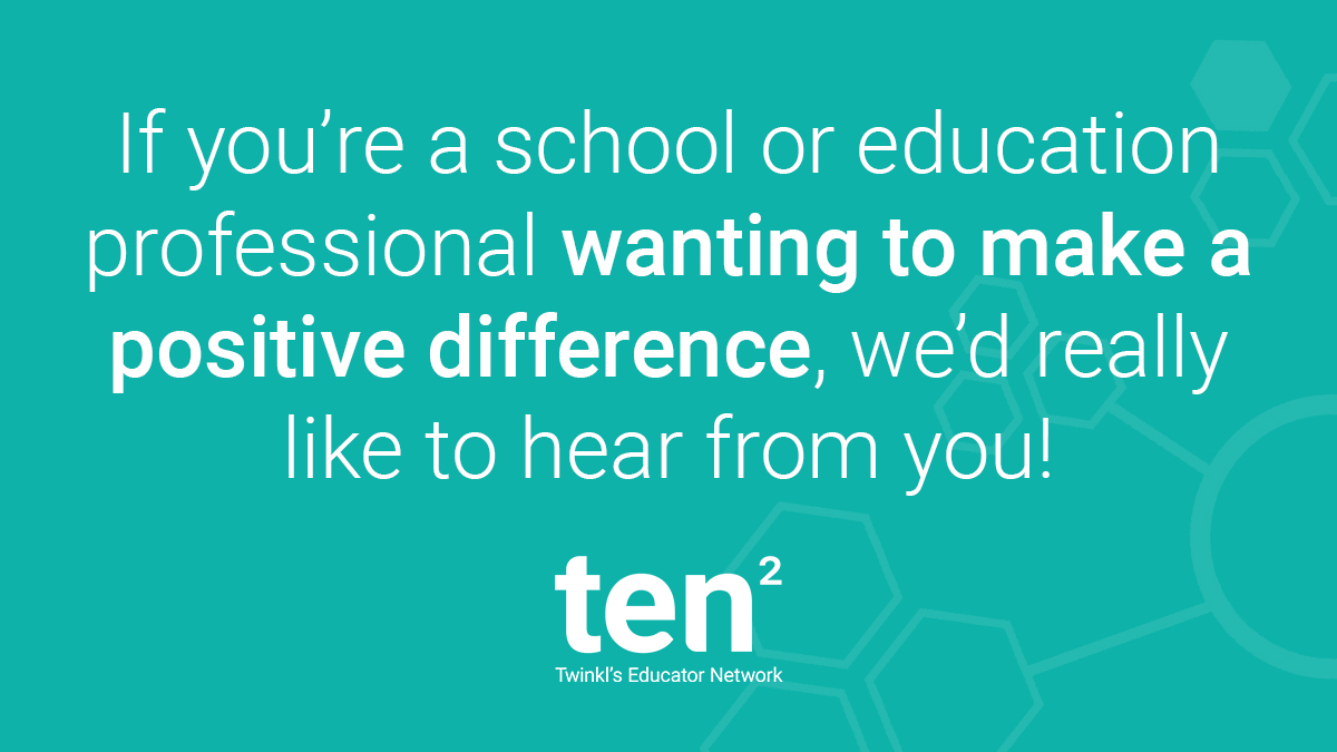 Here at ten², we are championing innovative and inspiring teachers by helping them thrive through collaboration, debate and experiment with new concepts and ideas.

We'd love to hear from you! Find out more here: bit.ly/3ubKBA3