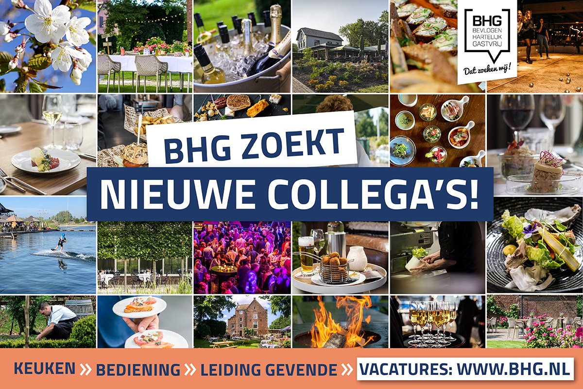 Ben jij of ken jij iemand die graag onze 𝗰𝗼𝗹𝗹𝗲𝗴𝗮 wil worden? Ga aan de slag als (assistent)-bedrijfsleider bij Meneer Smakers, wordt de chef-kok bij Restaurant Zuiver of kom het team versterken bij Down Under? Alle vacatures: bhg.nl/werkenbij/
