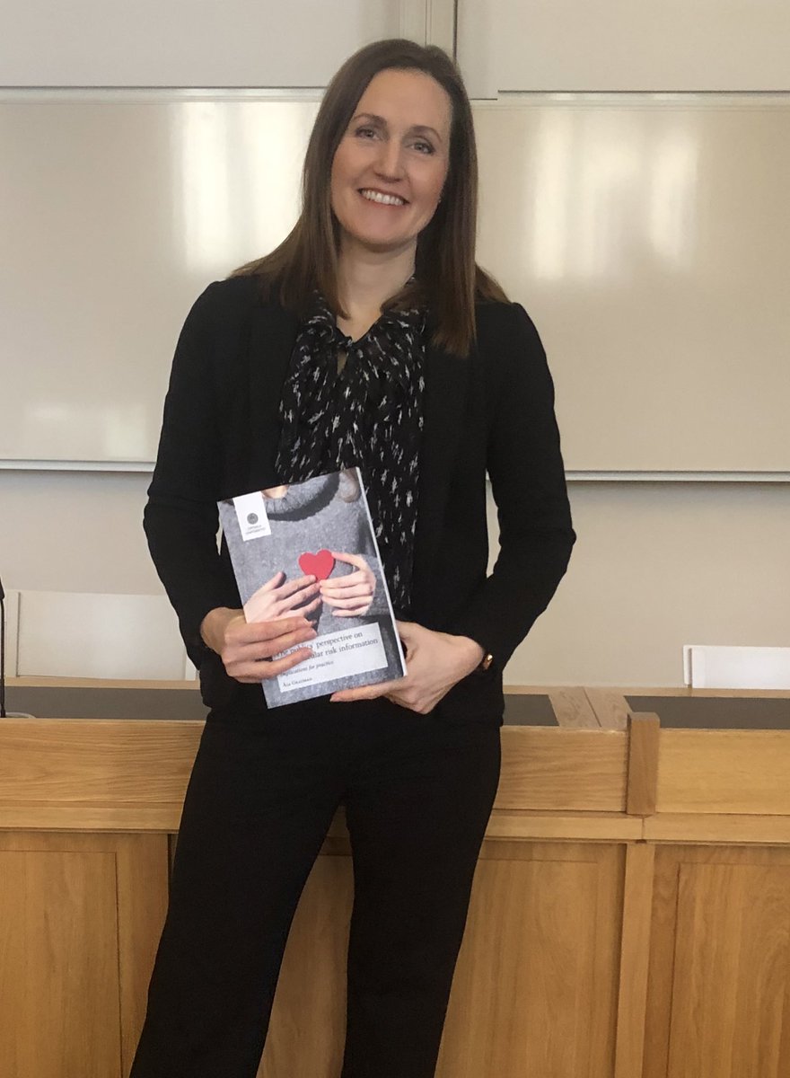 crb_uu's tweet photo. Our warmest congratulations to @AsaGrauman who just earned her PhD with a thesis about public perceptions on #cardiovascular #RiskInformation! https://t.co/uI4A5JNysr