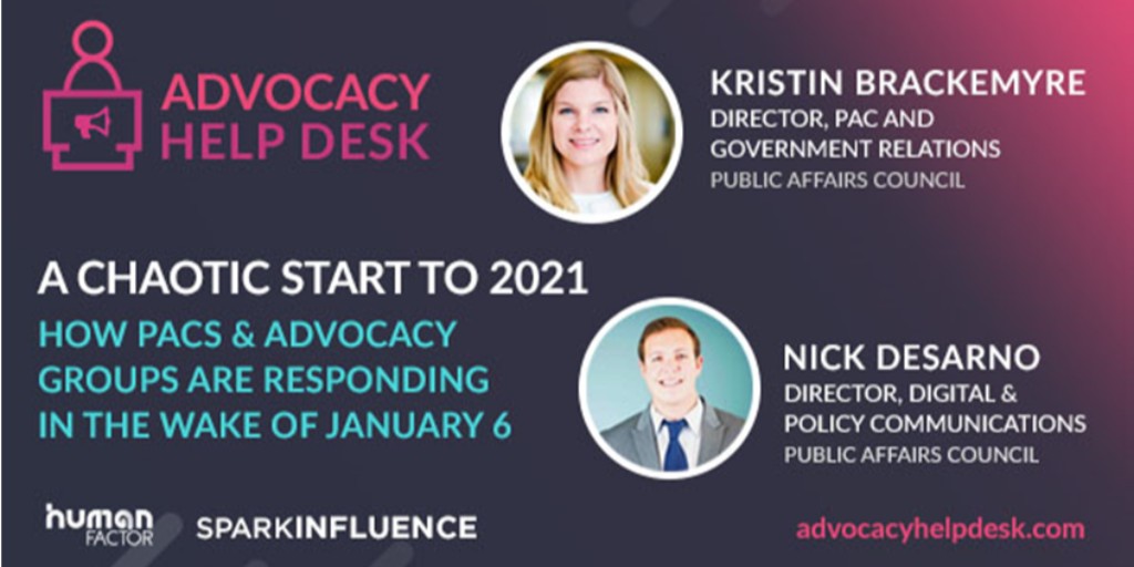 PACouncil's tweet image. Check out the latest episode of the Advocacy Help Desk! Council experts Nick DeSarno and Kristin Brackemyre join to share their favorite sessions at The Advocacy Conference, discuss political contributions to candidates and much more. youtube.com/watch?v=eqqbxH… @AdvocacyHD