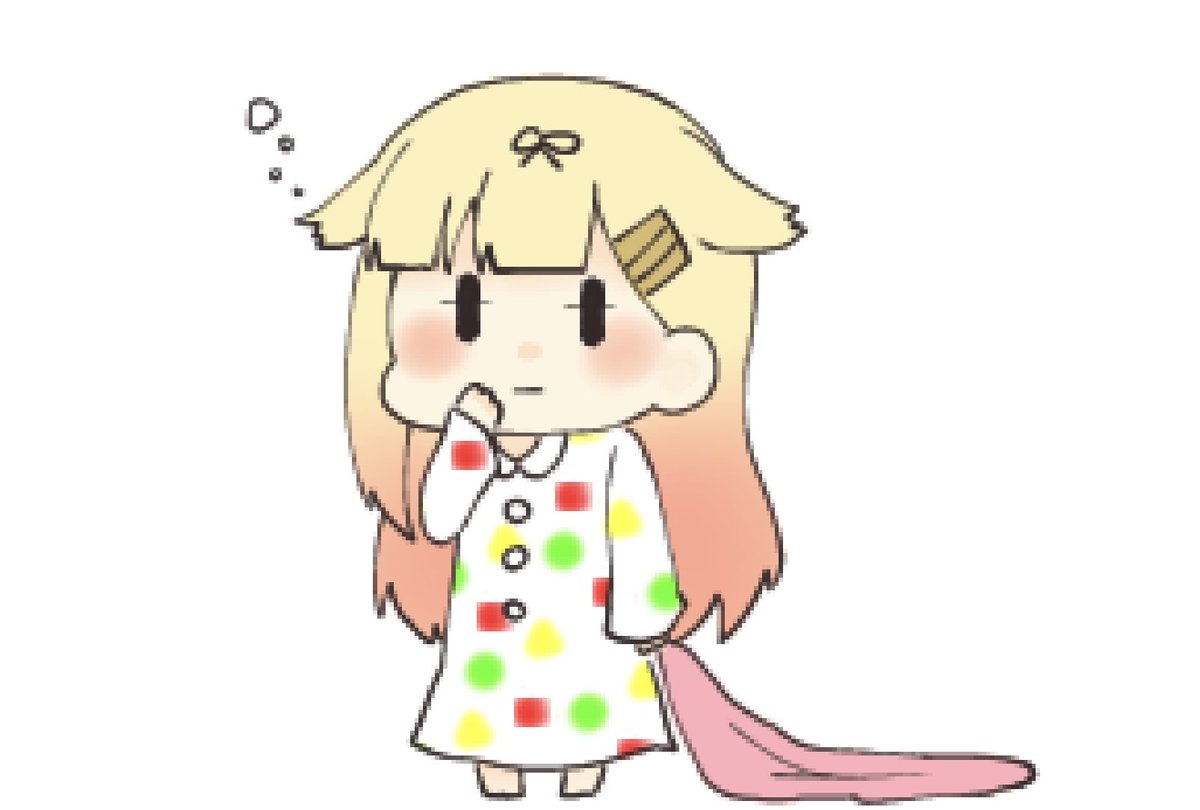 夕立(艦これ) ,夕立改二 「#見た人も無言でちびキャラを貼る 」|花梨(かりん)。@仕事と原稿中のイラスト