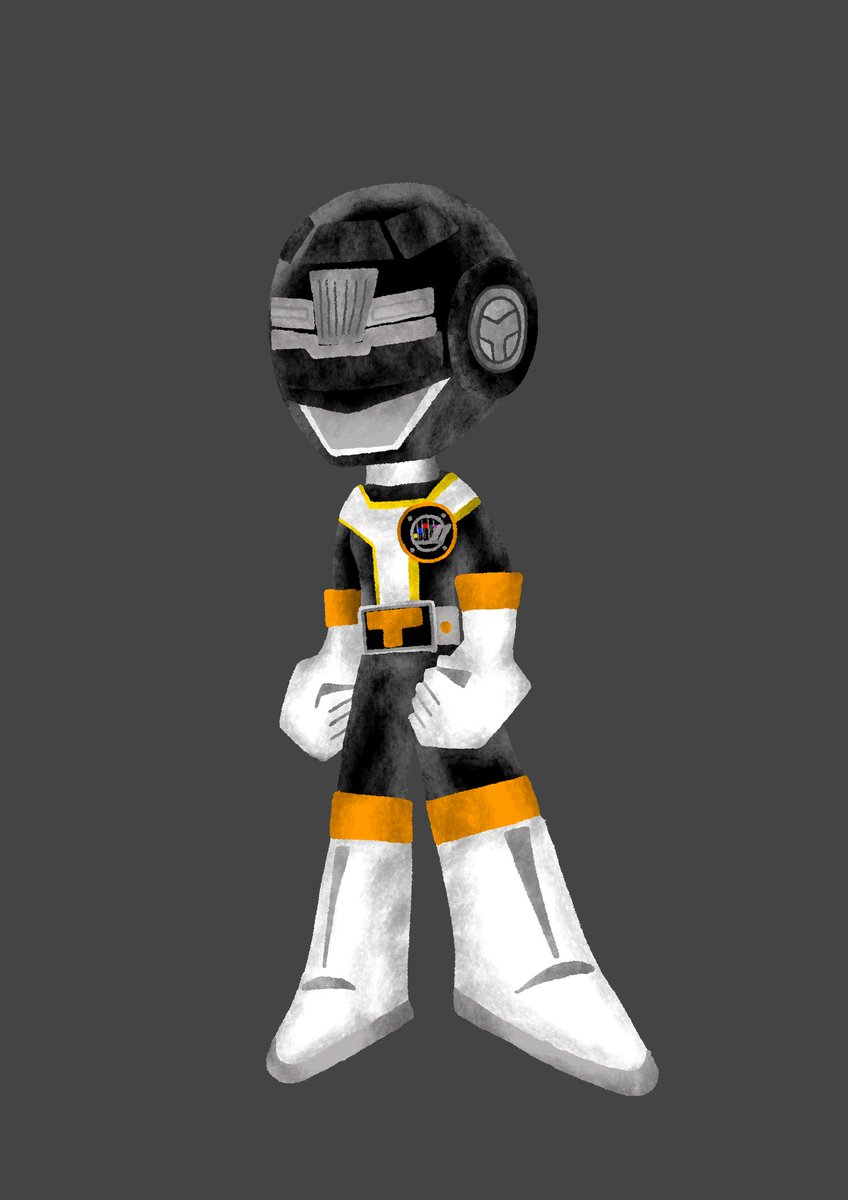 Kou ファンアート６２日目 高速戦隊ターボレンジャー ブラックターボ イラスト ファンアート 高速戦隊ターボ レンジャー ブラックターボ スーパー戦隊 デフォルメ １日１レンジャー Illustration Supersentai Turboranger Blackturbo