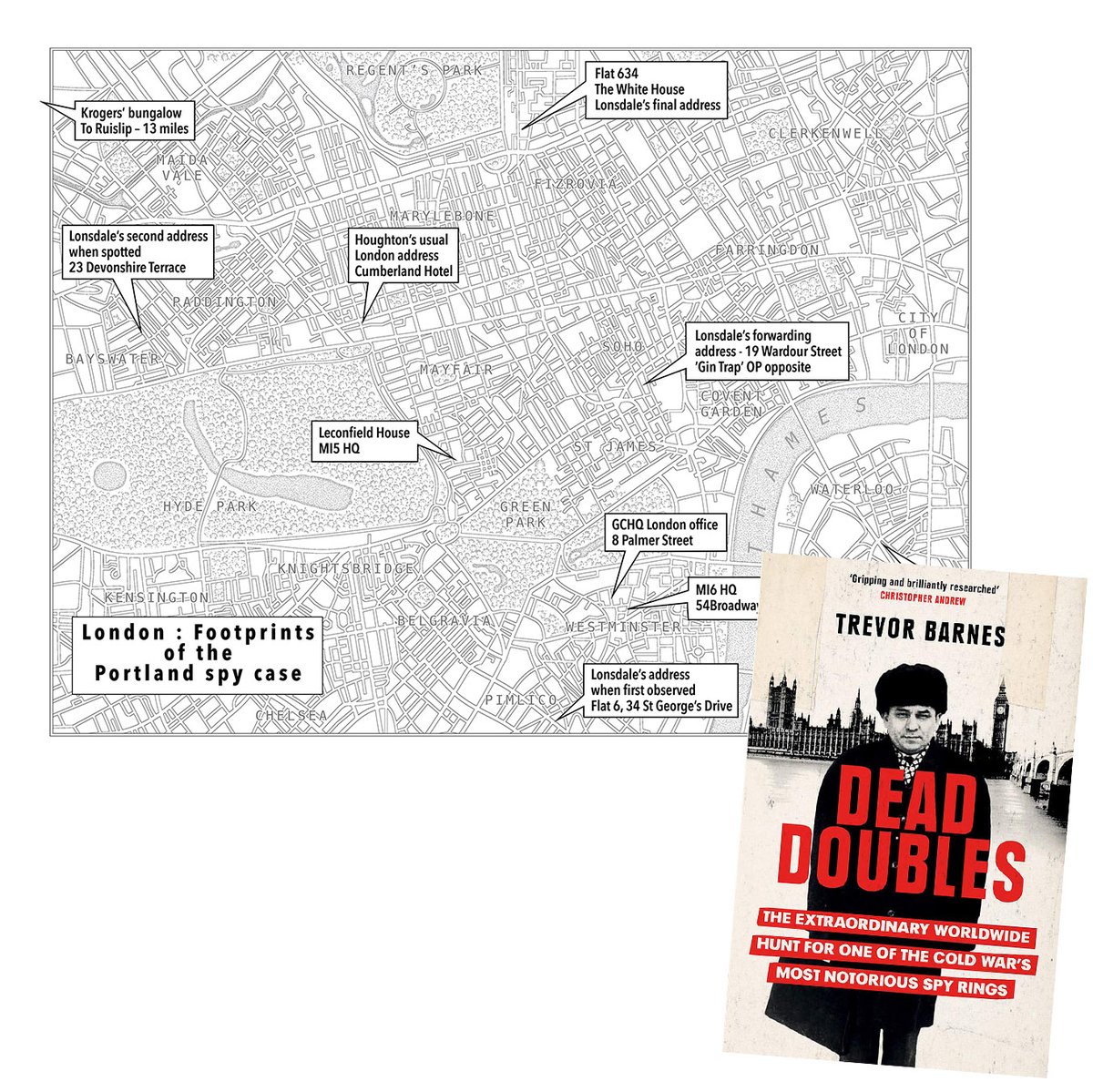 HandMadeMaps's tweet photo. Released last September 'Dead Doubles' by Trevor Barnes. maps and charts by Hand Made Maps #deaddoubles #portlandspyring #trevorbarnes @wnbooks #londonmap https://t.co/XmwX14YIOQ