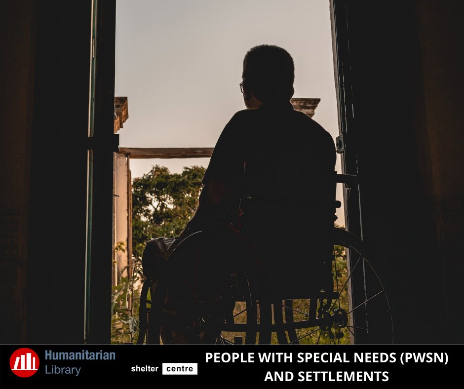 HumLibrary's tweet photo. This collection https://t.co/1L5yuwUFmL
contains guidelines and good practices on the inclusion of People With Special Needs in settlements.
From leading global organisations: @CCCMCluster, @EU_Commission, @ShelterCluster, @ifrc
#PWSN
#settlements
#Inclusion
@sheltercentre https://t.co/33dRCxRAID