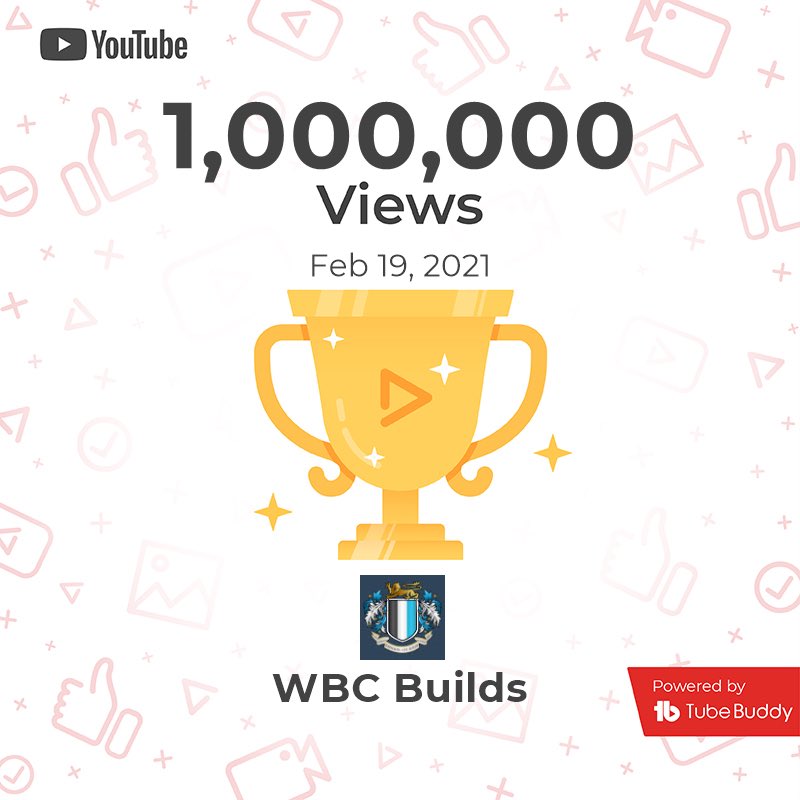 And with that the channel has surpassed its first 1,000,000 views. I’m gobsmacked, never had I thought I could achieve 100,000 views overall let alone 1million! Thank you all so much for this adventure and I hope to keep brining you content you wish to watch 
#YouTube #YouTuber
