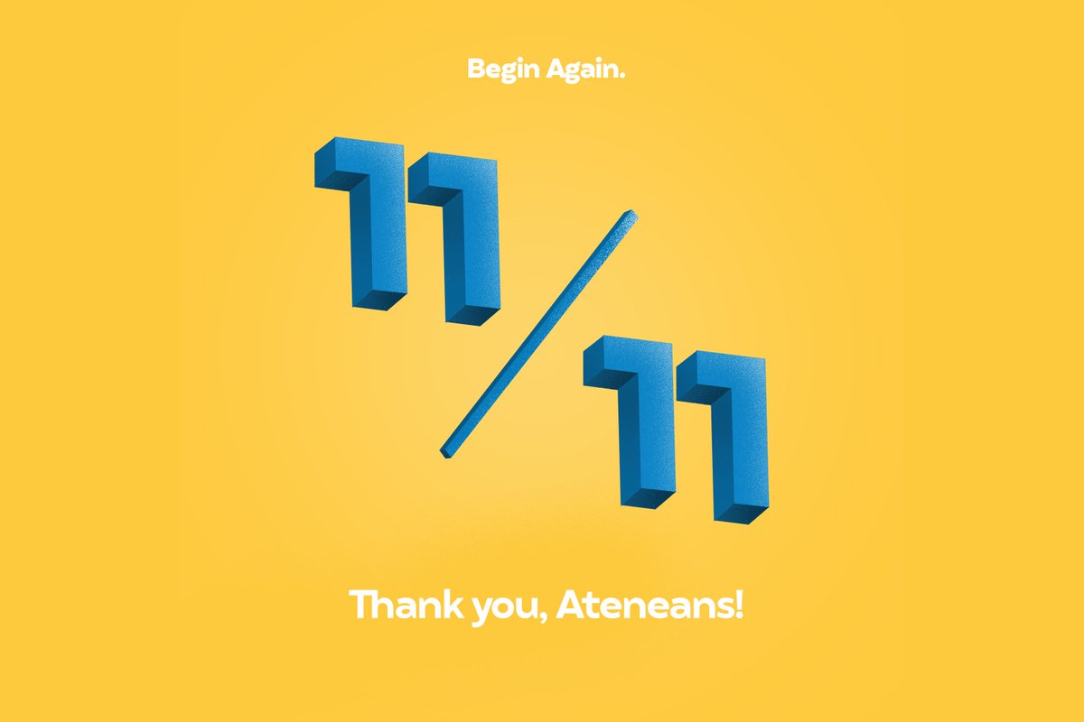 beginagain_vote's tweet photo. Thank you, Ateneans! 🤍

The SCB Elections 2021 was an uphill battle — and we couldn’t be more grateful to have YOU with us in that journey.

As we look forward to starting anew, we are filled with fresh hope for the next academic year.

From here on, Ateneo, let’s begin again! https://t.co/D1ei2z7K6b