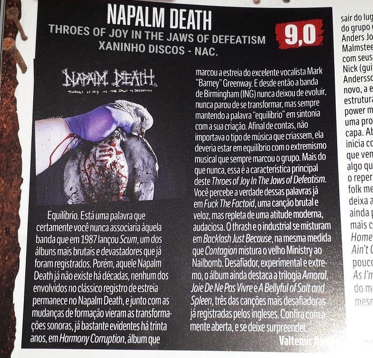 Napalm Death Officialnd Twitter