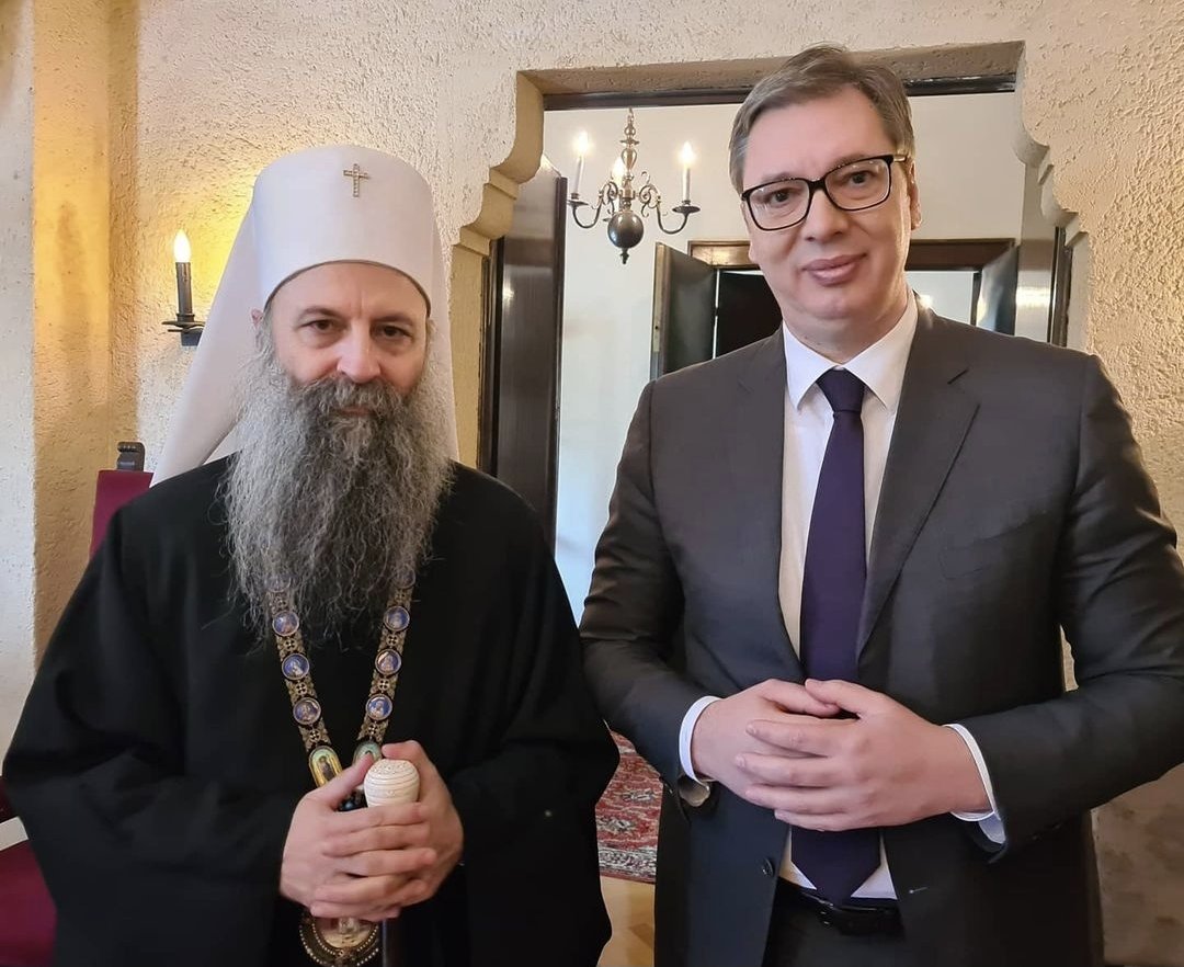 avucic's tweet photo. Са новоизабраним патријархом српским господином Порфиријем, чуварем српског јединства и достојним наследником Светог Саве. https://t.co/3l9wObiYpd