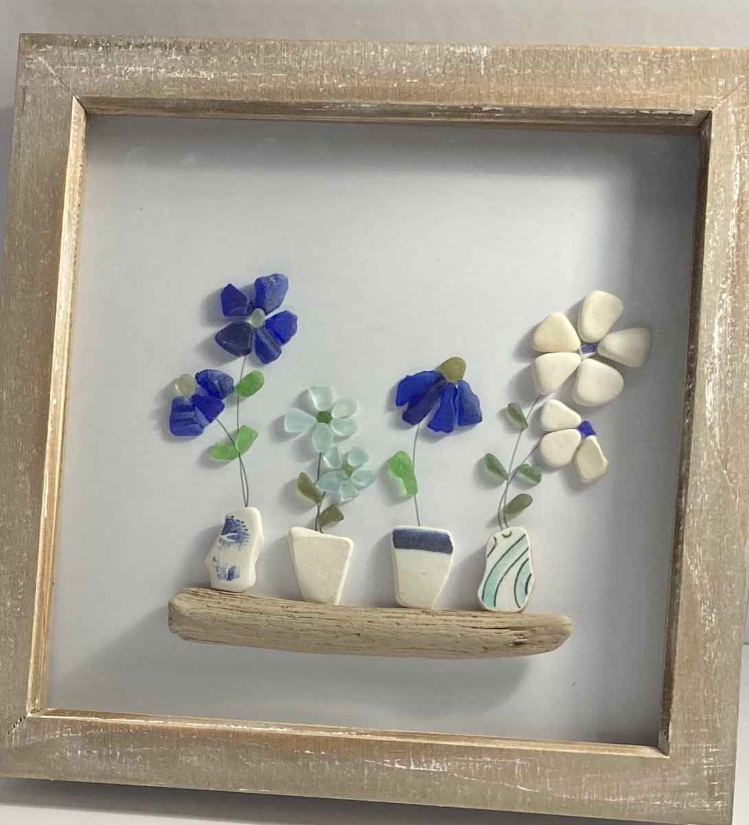 New for my #etsystore this #fridaymorning are these handpainted seaglass cards and a new piece of #art made from seaglass and sea pottery #EarlyBiz #elevenseshour #handmade #FlowersOnFriday etsy.me/2Zkji6v