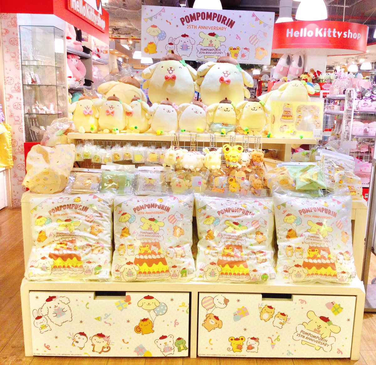 🍀#ハローキティショップ🍀 明日2/20(土)〜 『#ポムポムプリン 25th