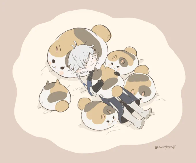今まで描いたファットキャットちゃんらくがきを色々置いておこう?
 #FF14イラスト  #ファットキャット 
