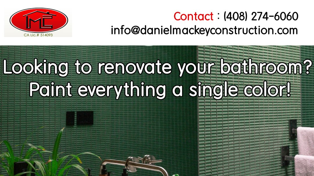 DMConstruction's tweet image. When you pick a single tone, you will make everything easier and simpler yet stylish. Moreover, this monotone look is extremely trendy and adds character to space.
Call now - (408) 274-6060! 

#bathroomideas #bathroomgoals #bathroomaccessories #bathroomstyle #bathroominspo