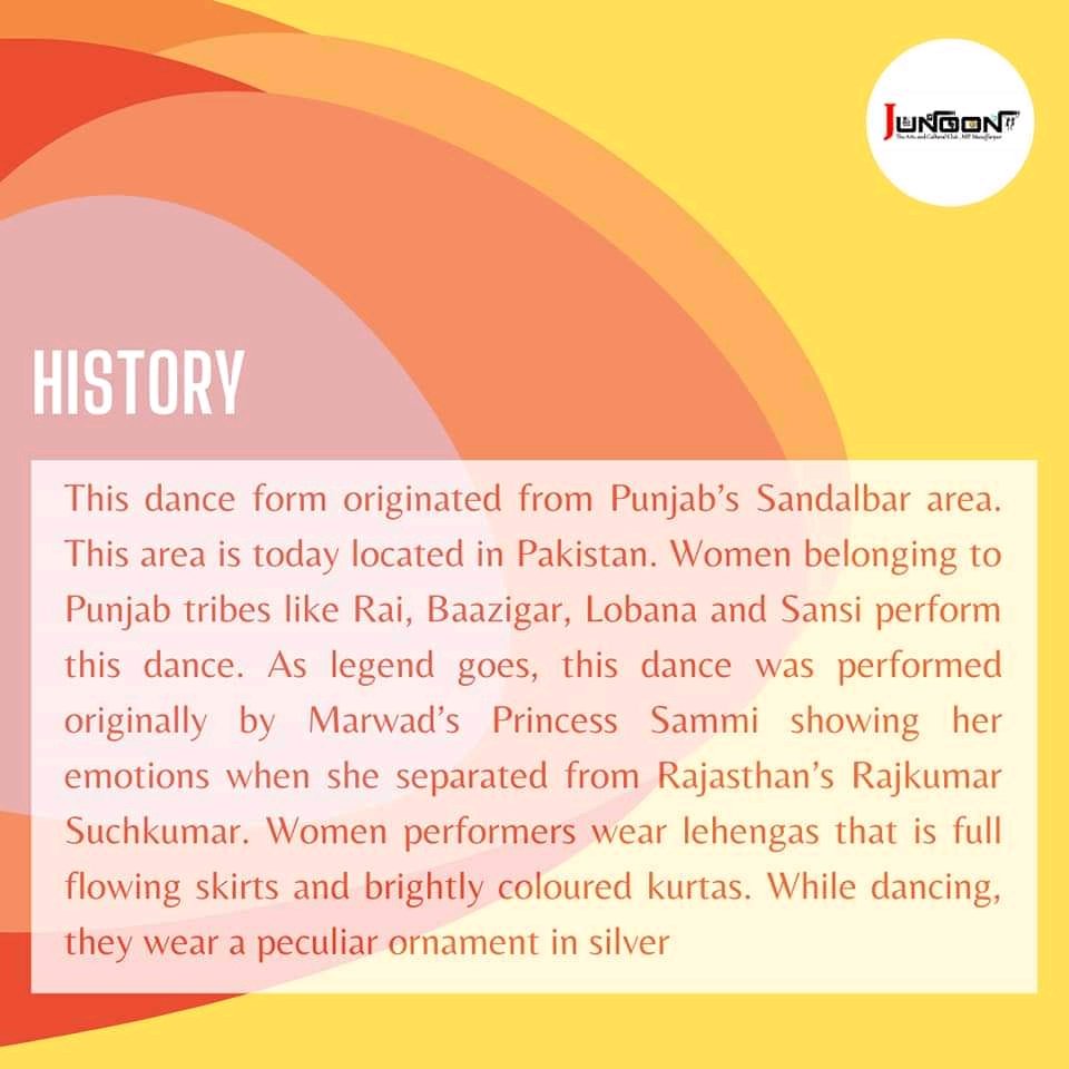 junoonmit's tweet photo. Sammi Dance is one of the popular folk dances of Punjab. This dance is performed by Punjab’s tribal communities. Women of Punjab perform this dance with gay abandon and excitement.  Moreover, this folk dance speaks volumes about the erstwhile era.

#sammidance  #art_impopulaire https://t.co/NSEXxrkXyb