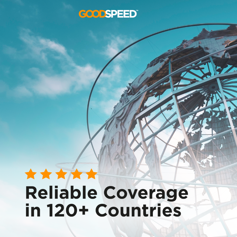 GoodspeedGlobal's tweet photo. Great travels are made with good connections. 🌐 Stay online with Goodspeed around the world. High-speed, low-cost Internet wherever you go. 👍