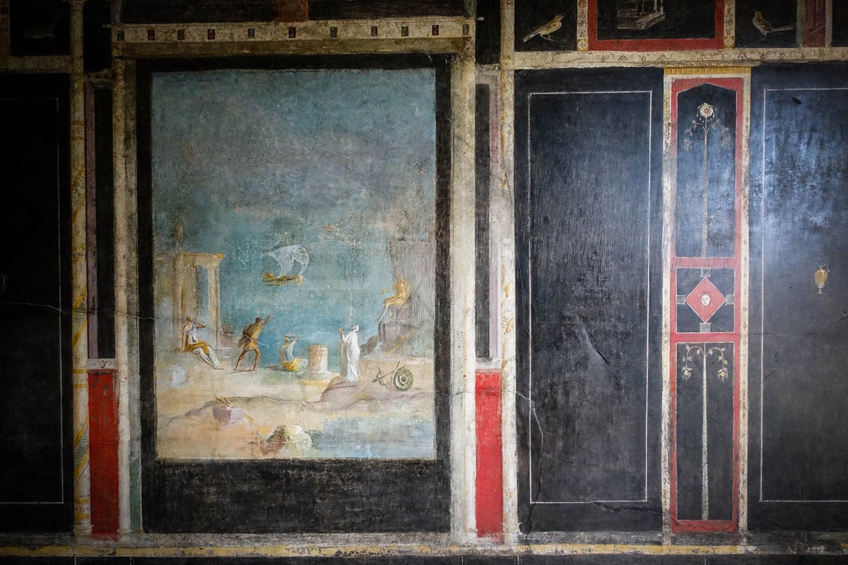 Pliny even states that in order to obtain this colour, certain “painters… have violated tombs to steal charred bones, in a deplorable innovation”. The precise composition of the natural ‘atramentum’ of which Pliny spoke is not clear. Ph  @Cesab1967