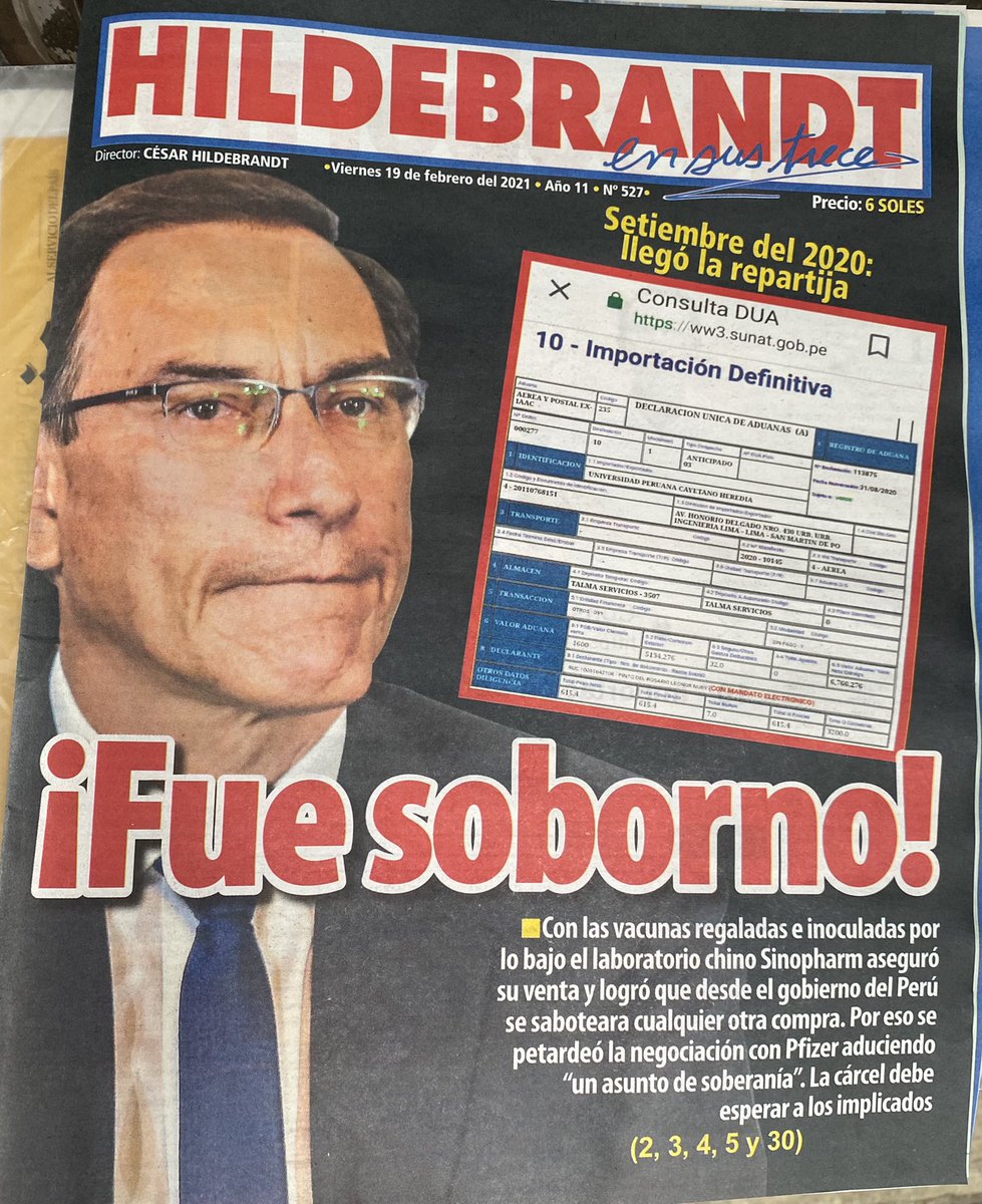 cparedesr's tweet photo. La revista @ensustrece publica un adelanto del libro #ElPerfilDelLagarto La historia del segundo gran asesor de @MartinVizcarraC en sus 32 meses de presidencia fáctica. Tomaba decisiones de Estado escuchando a Hayimy, quien ingresó 20 veces a Palacio de Gobierno clandestinamente. https://t.co/FSzD51lDU8