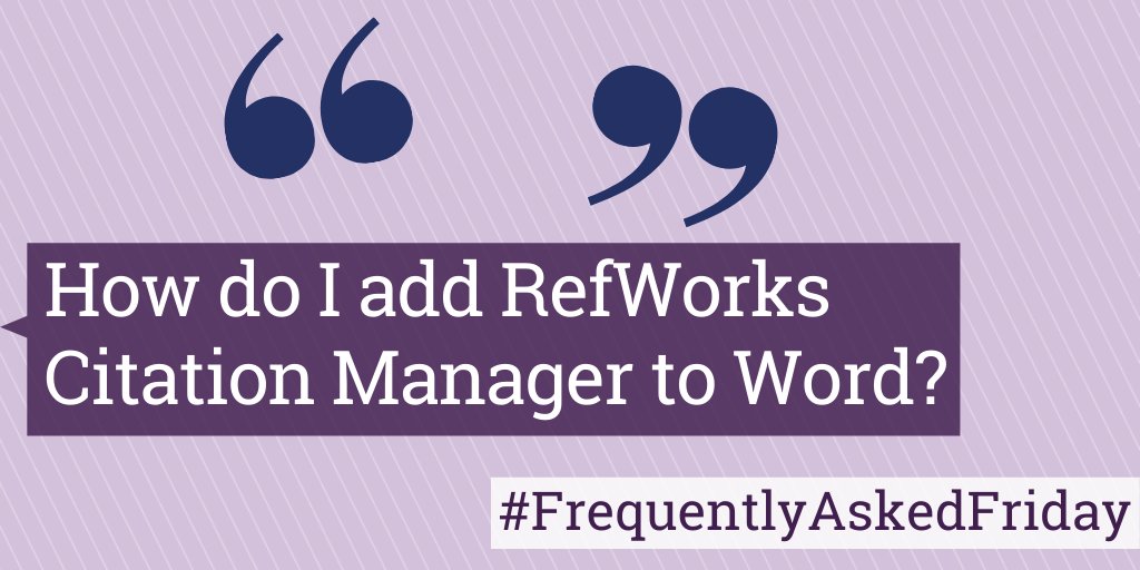 how to install refworks in word how to install refworks in word