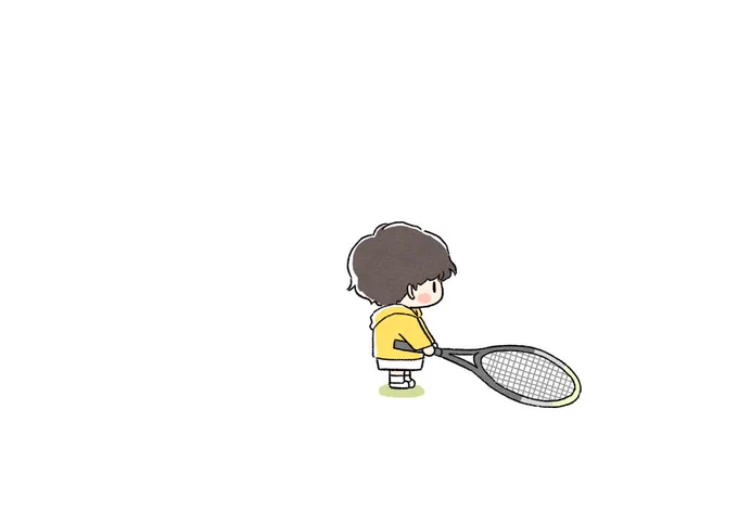大き過ぎたラケット?? 