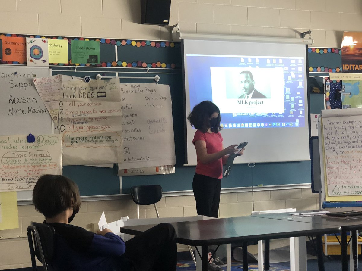 becksbunch3's tweet photo. Students learned and research information aboutMartin Luther King Jr and then presented a project on him. @RidgewoodES https://t.co/9u0CHUPXDL