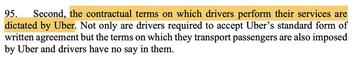 2/  #Uber dictates all contractual terms