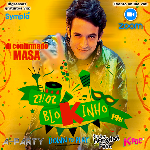 apartybrasil's tweet photo. Vai ter atração direto de Recife no nosso #Blokinho no dia 27/02!!! O DJ Masa @masamixes vai abrilhantar nosso carnaval virtual!!! PREPARADOS?
⠀
Saiba todos os detalhes aqui >> https://t.co/f61u8Pr5z8 https://t.co/UZOagQLg3l