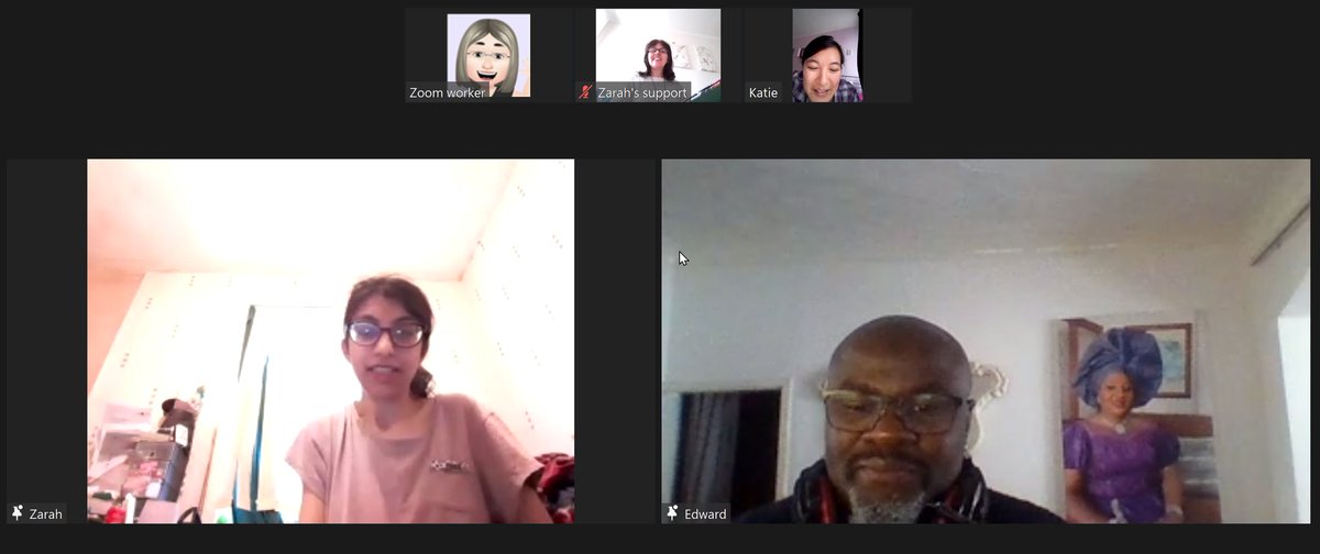 CardiffPF's tweet photo. Our #CommunityVoices meeting, thanks to our guest @EOloidi @zarahcpf @TNLComFundWales #StandingUpSpeakingOut wanting equal health care for people with a learning disability from BAME communities #OurVoiceOurHealth https://t.co/z28rAVUM7B