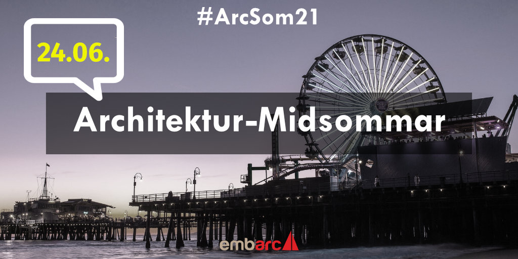 Save the date!🗓Midsommar wird dieses Jahr zum #ArchitekturMidsommar bei embarc.. 👉Am 24. Juni haben wir einen Nachmittag mit🎙Vorträgen &amp; geselligen Online-Austausch geplant! Schon mal vormerken: embarc.de/midsommar-2021/  #ArcSom21 #midsommar #staytuned