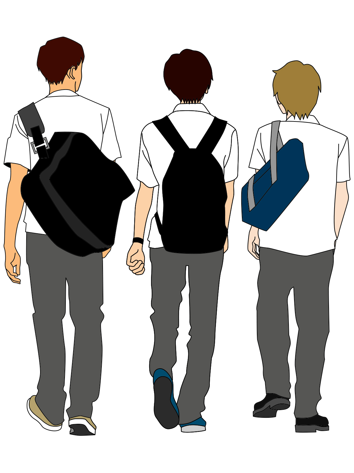 ニジン イラストacに 女子高生の後ろ姿ブレザーをup予定 これで 女子高生半袖 女子高生ブレザー 男子高校生半袖 男子高校生ブレザー 揃いました