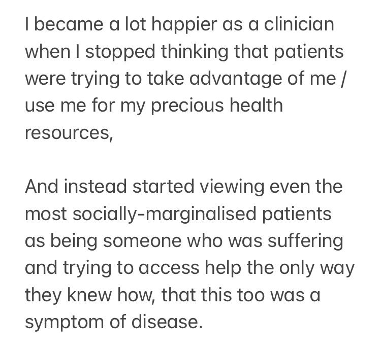 When we see ourselves as resource gatekeepers, the logical next step is that we start making decisions about who is more or less “deserving” of what we can offer, and by extension, who is deserving of our care.

This is a short and rapid road to burnout, and the dark side.