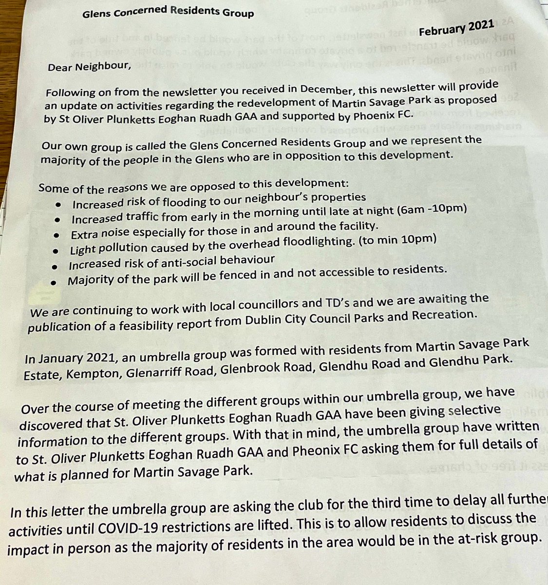 SarahDunleavy1's tweet image. Really concerned about @plunketts_ie @PhoenixFCDublin attempts to privatise &amp;amp; fence off our public park. We need transparent engagement on this issue. There are serious social, environmental and community issues in their plans. @glens_the @NavanRoadCC @rathborneD15 @RCPCA1